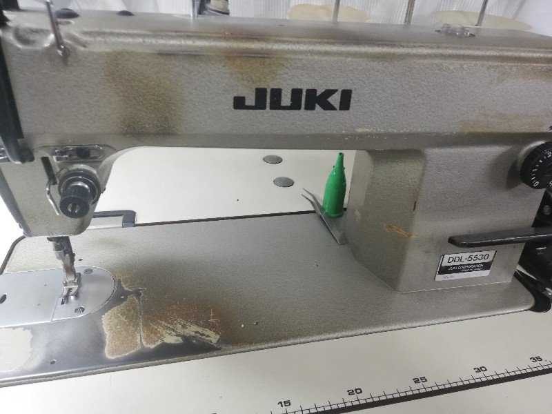 修理完了。JUKI工業用ミシンDDL-5530糸取りバネ折れたミシン修理依頼